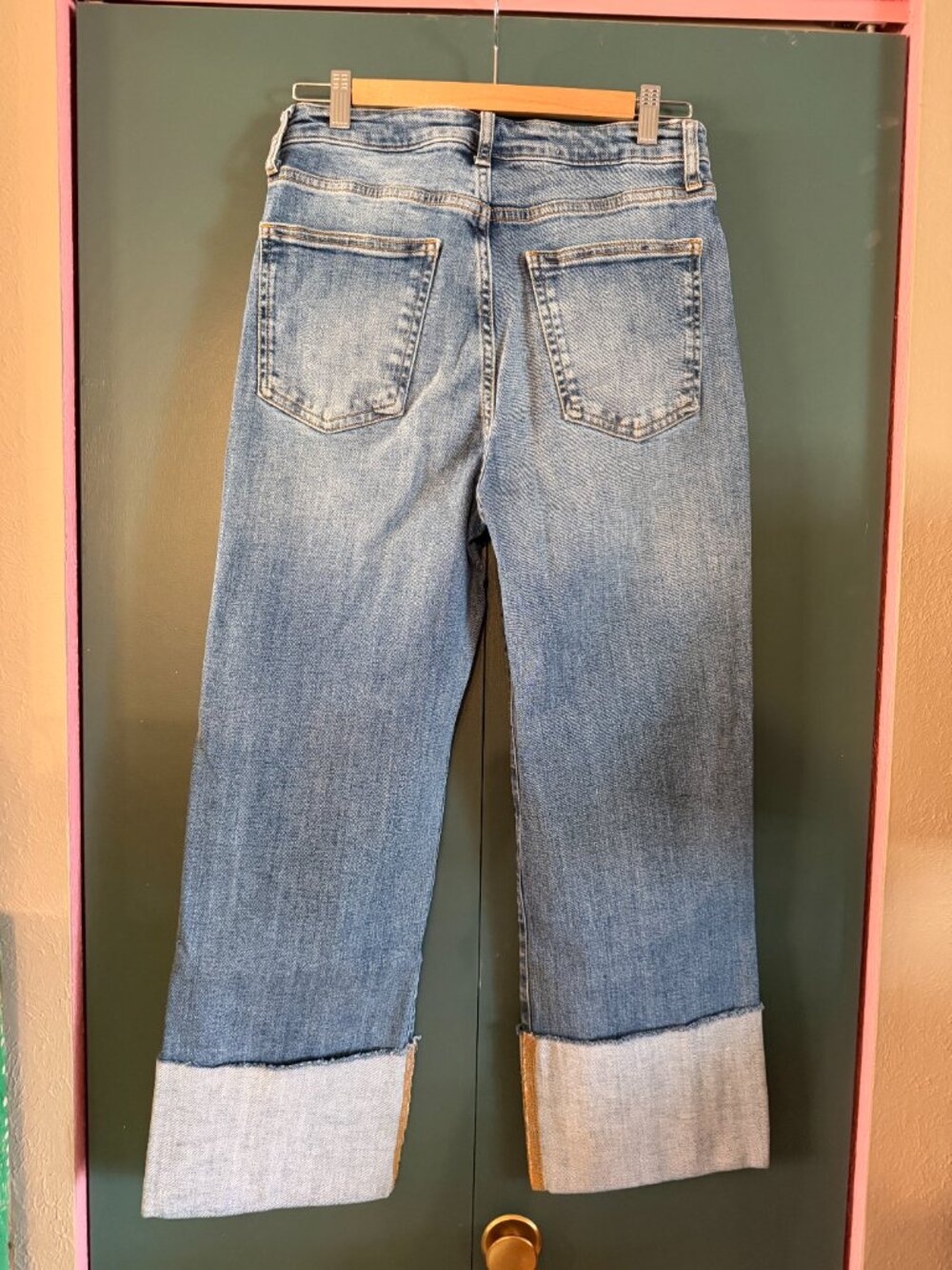 Pilcro High Rise, Rolled Cuff Jeans, size 30 - Picture 2 of 6